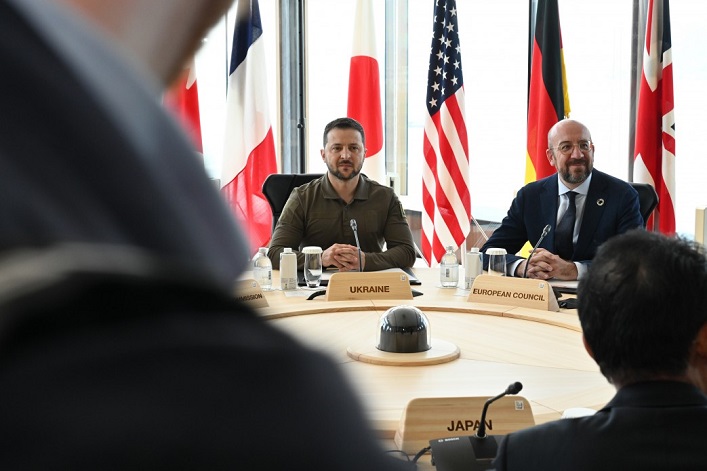 Зеленський на зустрічі G7 анонсував перший саміт Формули миру.