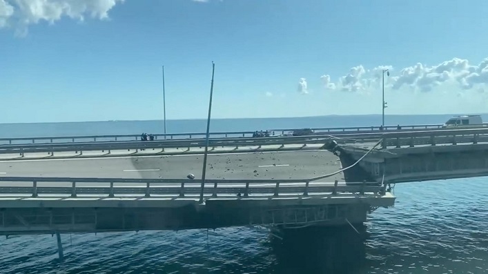 Durch den Angriff auf die Krim-Brücke haben die Russen logistische Probleme.