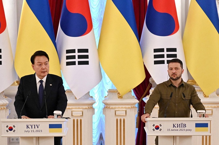 La Corée du Sud augmente son aide à l’Ukraine à 150 millions de dollars. 