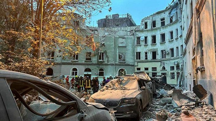 The most devastating Russian attack on Lviv to date killed five people and injured 40.