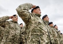 Ukraine spends a third of its budget on military expenditures.