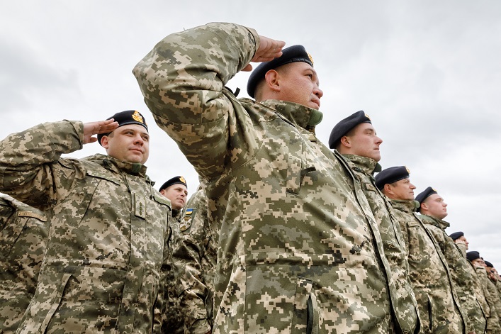 Ukraine spends a third of its budget on military expenditures.