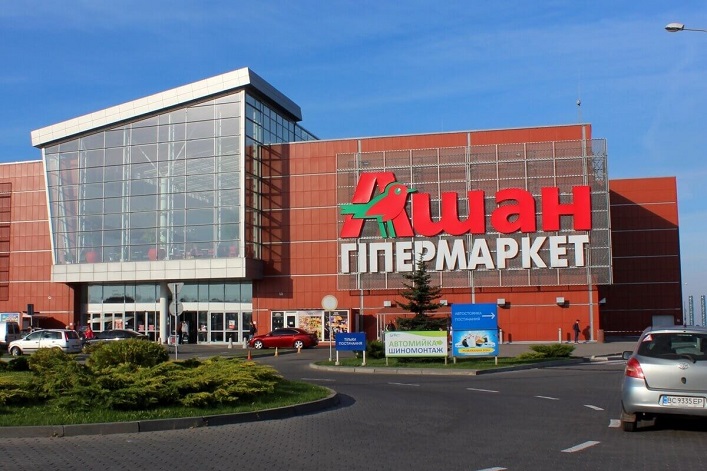 Im vergangenen Jahr schrumpften die Einnahmen von Auchan Ukraine um ein Viertel.