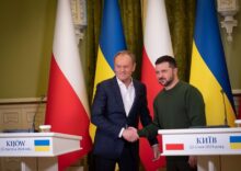 The Polish prime minister visited Kyiv and promised defense support, security guarantees, and help with reconstruction.