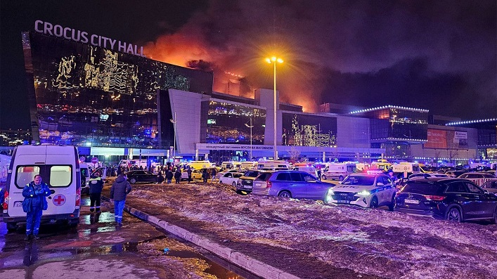 Terrorists attack Crocus City Hall: Russia tries to blame Ukraine, but ISIS takes responsibility.
