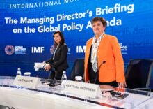 The IMF plans to discuss Ukraine at the spring meetings with the WB.