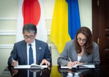 Ukraine and Japan sign a document to support investment projects, and 14 Japanese companies are ready to invest in the Ukrainian economy.