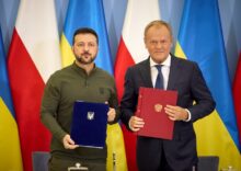 Ukraine and Poland signed a security agreement to help intercept Russian missiles and drones.