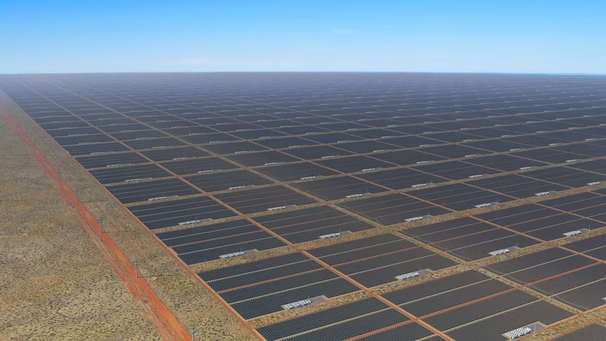 Australia is building the largest solar power plant in the world, which will provide energy for about three million homes.