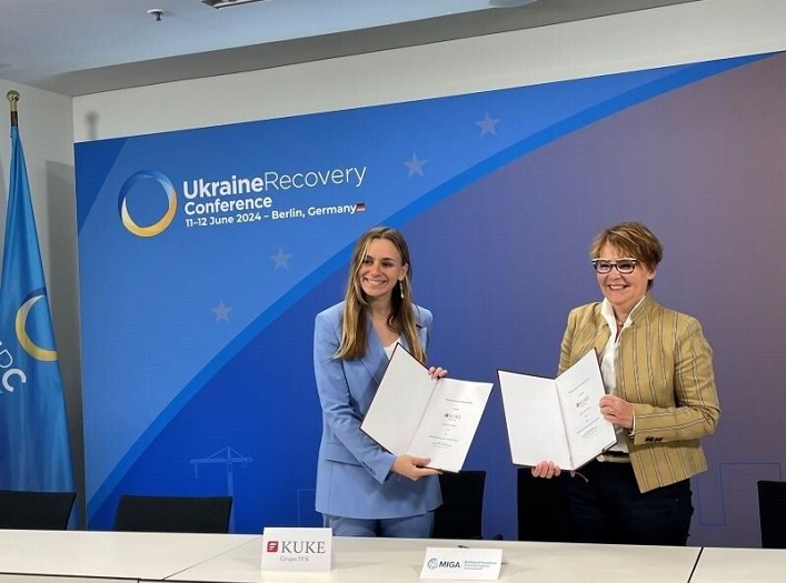 The Polish export credit agency, for the first time, has insured an investment in Ukraine.