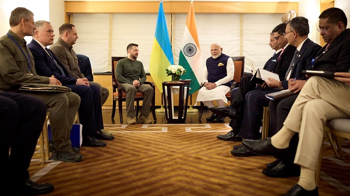 Ukraine hopes for India's help in reaching a peace agreement.