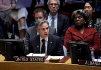 At the UN, the US Secretary of State calls for those who support and fuel Putin's aggression – Iran, North Korea and China – to stop.