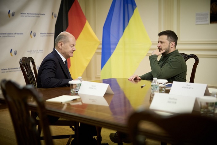 President Zelenskyy is holding bilateral meetings at the UN General Assembly to strengthen Kyiv's military support.