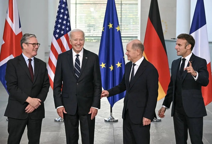 Biden und die europäischen Staats- und Regierungschefs diskutieren über die Hilfe für die Ukraine: Es gibt keinen Konsens über Langstreckenwaffen, und die NATO will sich nicht an dem Krieg beteiligen.