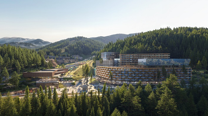 The OKKO Group has started building the first hotels at the GORO Mountain Resort.