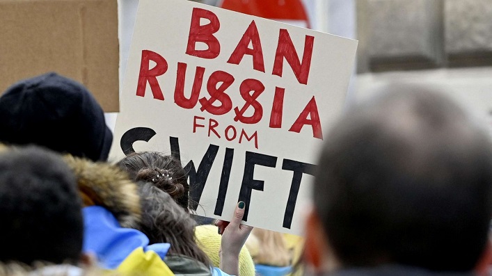 The EU’s new Russian sanctions will sever 13 additional Russian banks from SWIFT.