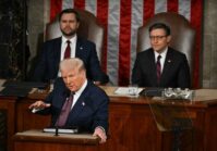 What were Trump's comments concerning Ukraine during his address of the US Congress?