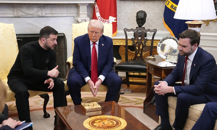 On Friday, Zelenskyy and Trump clashed at the White House over security guarantees for Ukraine.