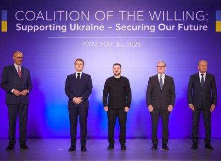Лідери коаліції охочих зустрілись у Києві 10 травня: разом з Трампом закликали РФ до повного припинення вогню.