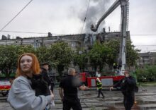 Russia and Ukraine exchanged airstrikes against each other ahead of the anniversary of victory day in World War II.
