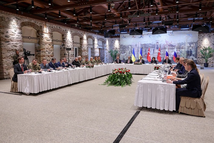 Ukraine and Russia negotiated in Istanbul, during which Moscow made unreasonable demands.